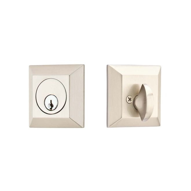 EMTEK Emtek 8478US15 Quincy Single Cylinder Deadbolt Satin Nickel