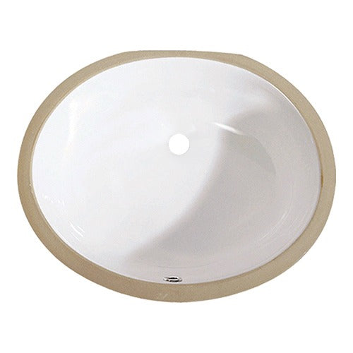 DAKOTA Dakota Plumbing Products US-1714W Undermount Oval Sink White