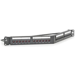 HUBBELL Hubbell Premise Wiring HP624A Cat6 Angled Patch Panel