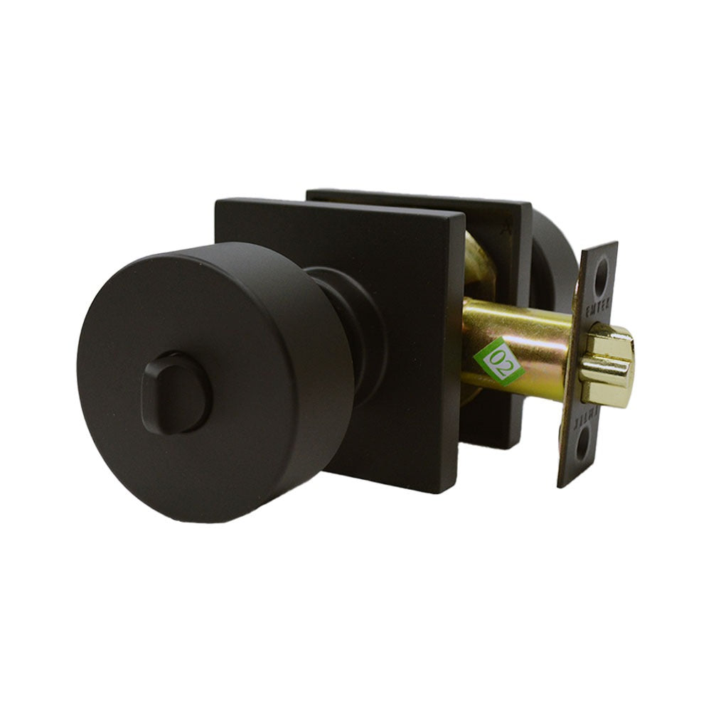 EMTEK Emtek 5122ROUUS19 Keyed Entry Knob Set Flat Black