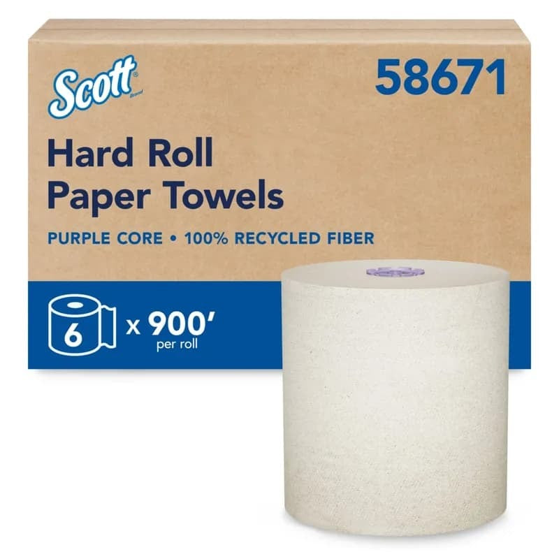 KIMBERLY-CLARK Kimberly-clark 58671 Hard Roll Paper Towel 8in X 900ft Brown