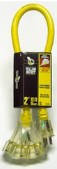 SOUTHWIRE Southwire 2882 Triple Outlet Extension Cord 15A 12GA 2ft