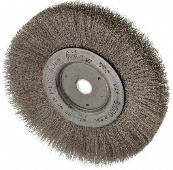 WEILER Weiler 93618 Wheel Brush 6 Inch Crimped Stainless Steel