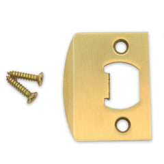 EMTEK Emtek 86084US4 Square Corner Full Lip Strike Satin Brass