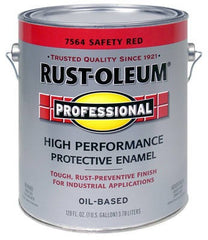 RUST-OLEUM Rust-oleum 7564-402 Safety Red Enamel Paint 1 Gallon