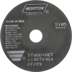 NORTON Norton 66252922985 Cut-off Wheel 7 in 60 Grit Aluminum Oxide