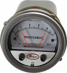 DWYER Dwyer A3005 Photohelic Pressure Switch 25 Psi 4 in Dial