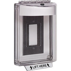 STI STI-13320NW Universal Pull Station Cover Flush Box White Horn