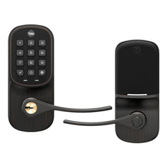 YALE Yale YRL216CBA10BP Assure Lever Keypad Keyed Entry Lock
