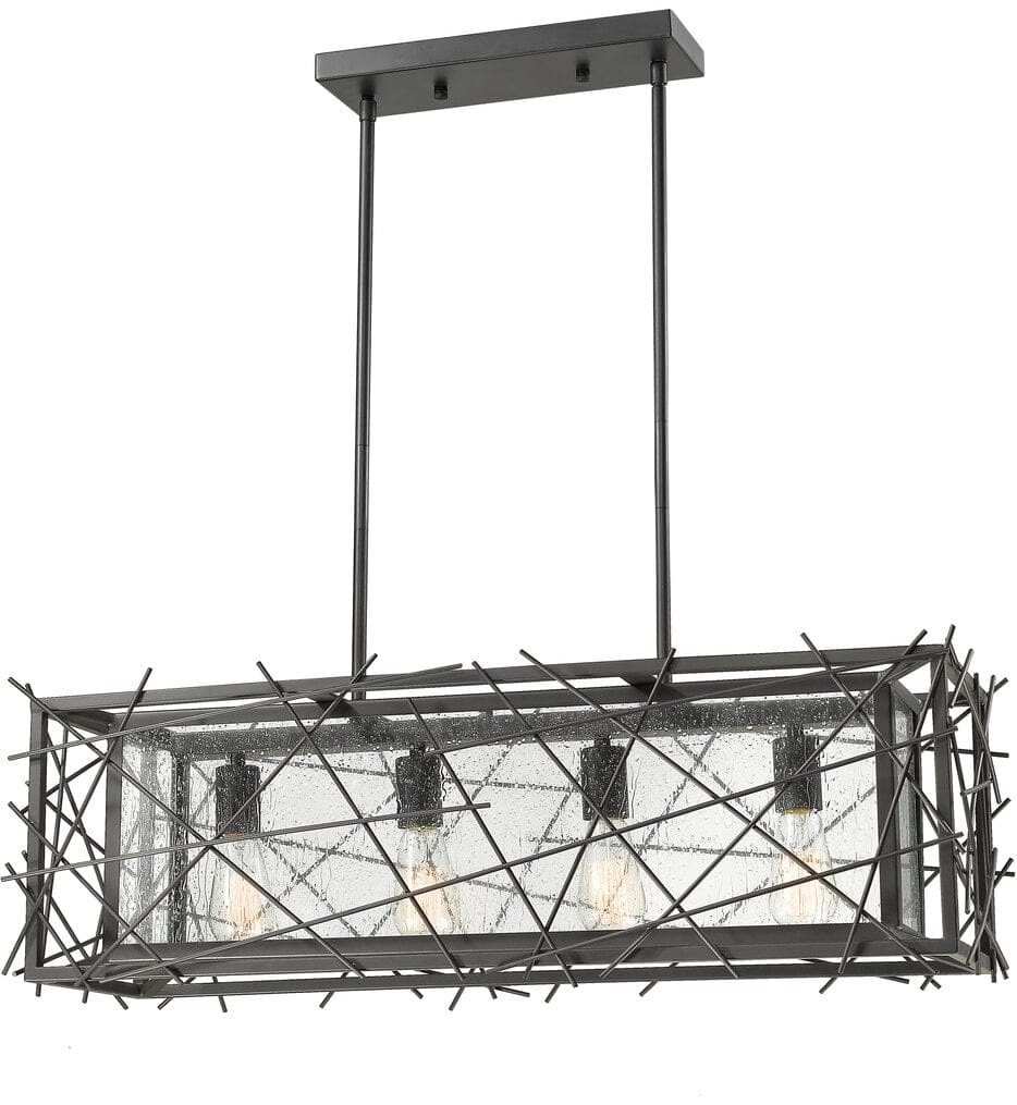 Z-LITE Z-Lite 8000-4L-BRZ Stanwood 4 Light Island/Billiard 400W 32 Inch