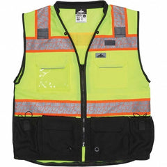 MCR SAFETY Mcr Safety PSURVCL2LSM Hi-vis Surveyor Vest Ansi Class 2