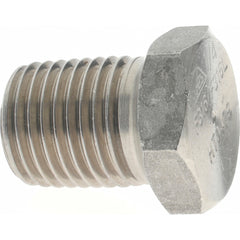MERIT BRASS Merit Brass 3617HD-04 Hex Plug 1/4 in 316SS Mnpt 3000 Psi