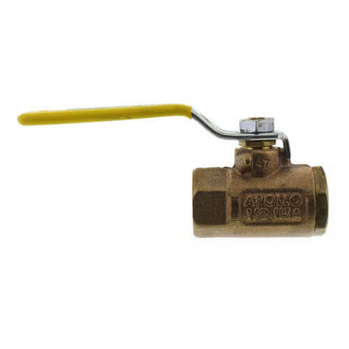 APOLLO VALVES Apollo Valves 8010501 80-100 Series 1 in. Bronze Threaded Lever Handle Gas Ball Valve A8010501