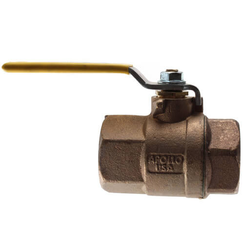 APOLLO VALVES Apollo Valves 8010701 80-100 Series 1-1/2 in. Bronze Threaded Lever Handle Gas Ball Valve