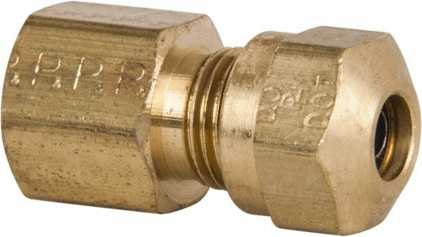 PARKER Parker 66NTA-10-8 Compression Tube Connector 1/2 in Brass