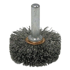 Weiler 17609 Stem-Mounted Narrow Conflex Brush 2 in Diameter x 3/8 in Width 20000 RPM 1/4 in Stem