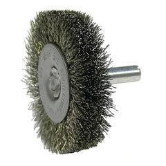 Weiler 17974 Crimped Wire Radial Wheel 008 Stainless Steel Fill 1/4 Stem Pack of 10