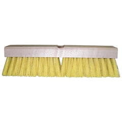 Weiler 44438 Deck Scrub Brush Yellow Polypropylene Fill 12 Inch Hardwood Block