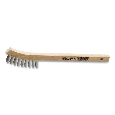 WEILER Weiler 95013 Small Hand Wire Scratch Brush Stainless Steel Fill Wood Block