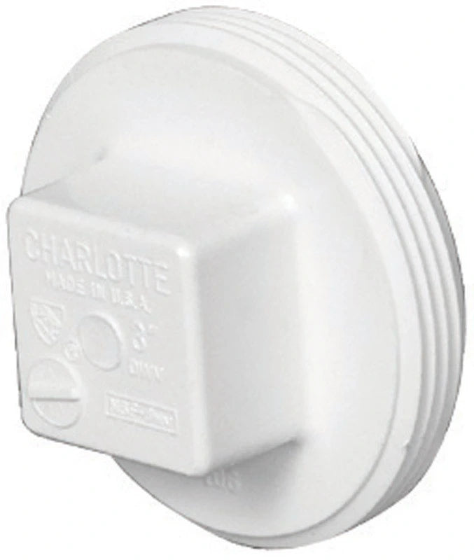 CHARLOTTE PIPE Charlotte Pipe PVC 00106 1000HA 3 in. Schedule 40 DWV cleanout PVC plug
