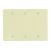 Leviton 86033 Blank Wallplate Standard Size 3 Gangs Thermoset Plastic Ivory