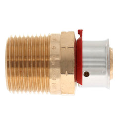 Viega 80531 Bronze 5/8 PEX Press x 3/4 M NPT Adapter w/ Attached Sleeve
