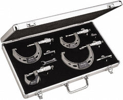 STARRETT Starrett ST444.1BXRLZ Outside Micrometer Set 0-4 in 4 Pc