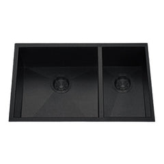 DAKOTA Dakota Plumbing Products DSZ-7030GBK 70/30 Undermount Kitchen Sink