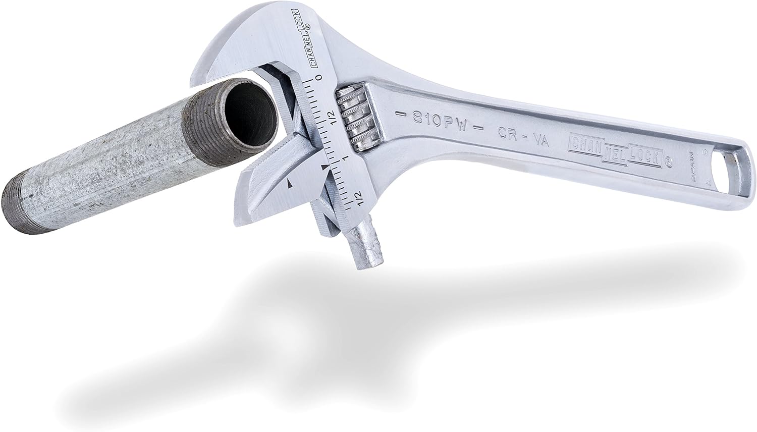 CHANNELLOCK Channellock 810PW 10 Inch Reversible Jaw Adjustable Wrench