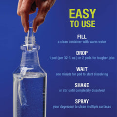 WD-40 Specialist 300882 Degreaser and Cleaner EZ-PODS, Customizable Industrial-Strength Concentrate, Multi-Surface Cleaning Solution, 6-Pack of 5-Count, 30 PODS Total