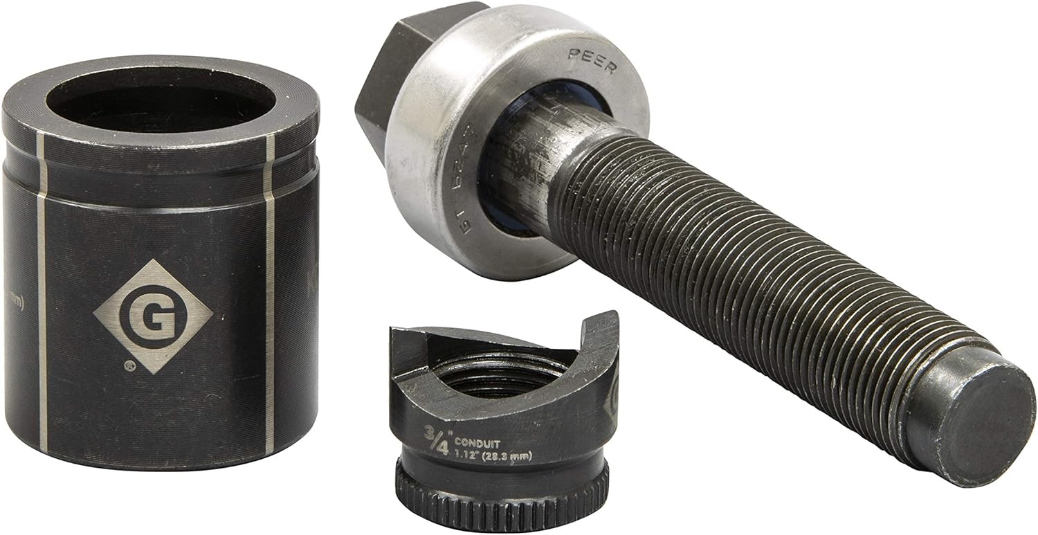 GREENLEE Greenlee K2BB-3/4 Knockout Set Slug-Buster Manual 3/4 Conduit Size Replaces 7211BB-3/4