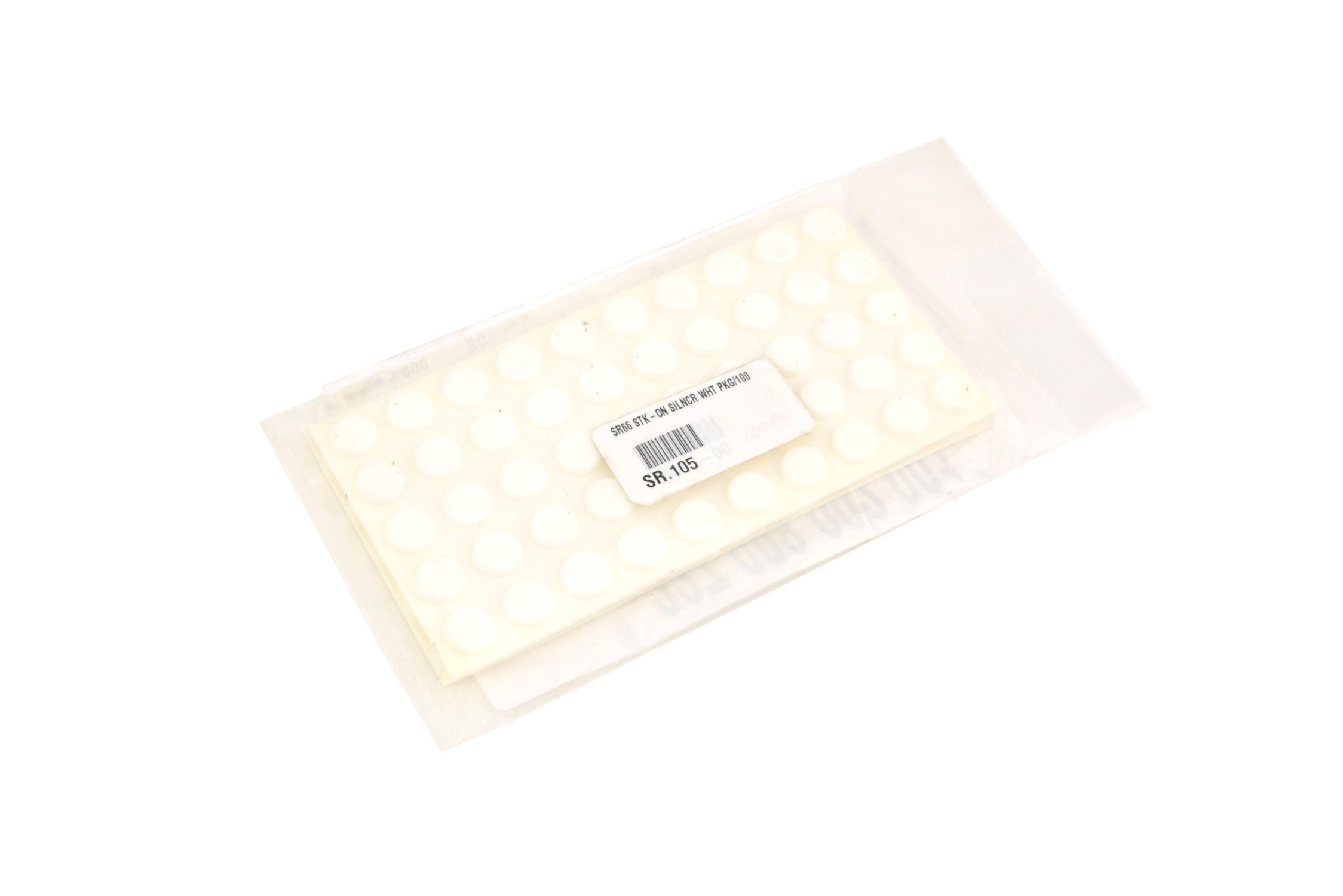 IVES Ives SR66WHTBG Adhesive Door Silencers White 100-pack