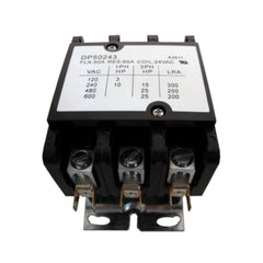 SUPCO Supco DP50243 Contactor 50A 24V 3 Pole (1 Pack)