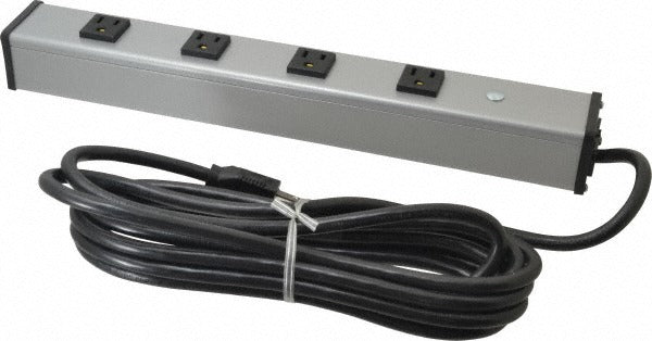 WIREMOLD Wiremold UL1090BD Power Outlet Strip 4 Outlets 15A 120V
