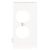 LEVITON Leviton PSE8-W Combination Sectional Duplex Receptacle Wallplate, 1 Gang, Thermoplastic Nylon, White