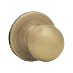 KWIKSET Kwikset 200P-5 Polo Knob Passage Door Lock Antique Brass
