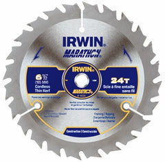 IRWIN Irwin 14029 6.5 Inch 24T Carbide Circular Saw Blade Framing