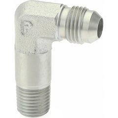 PARKER Parker P00152 Steel 90 Elbow 3/8 in Od 1/4-18 Nptf 37 Flare