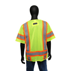 West Chester 47306/3XL Class 3 High Visibility Surveyor Safety Vest Two Tone 3XL