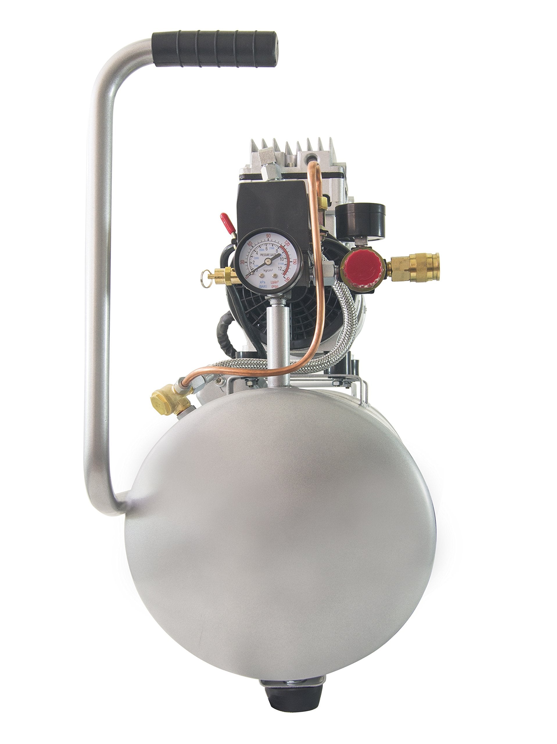 CALIFORNIA AIR TOOLS California Air Tools 8010 Steel Tank Air Compressor | Ultra Quiet, Oil-Free, 1.0 hp, 8 gal