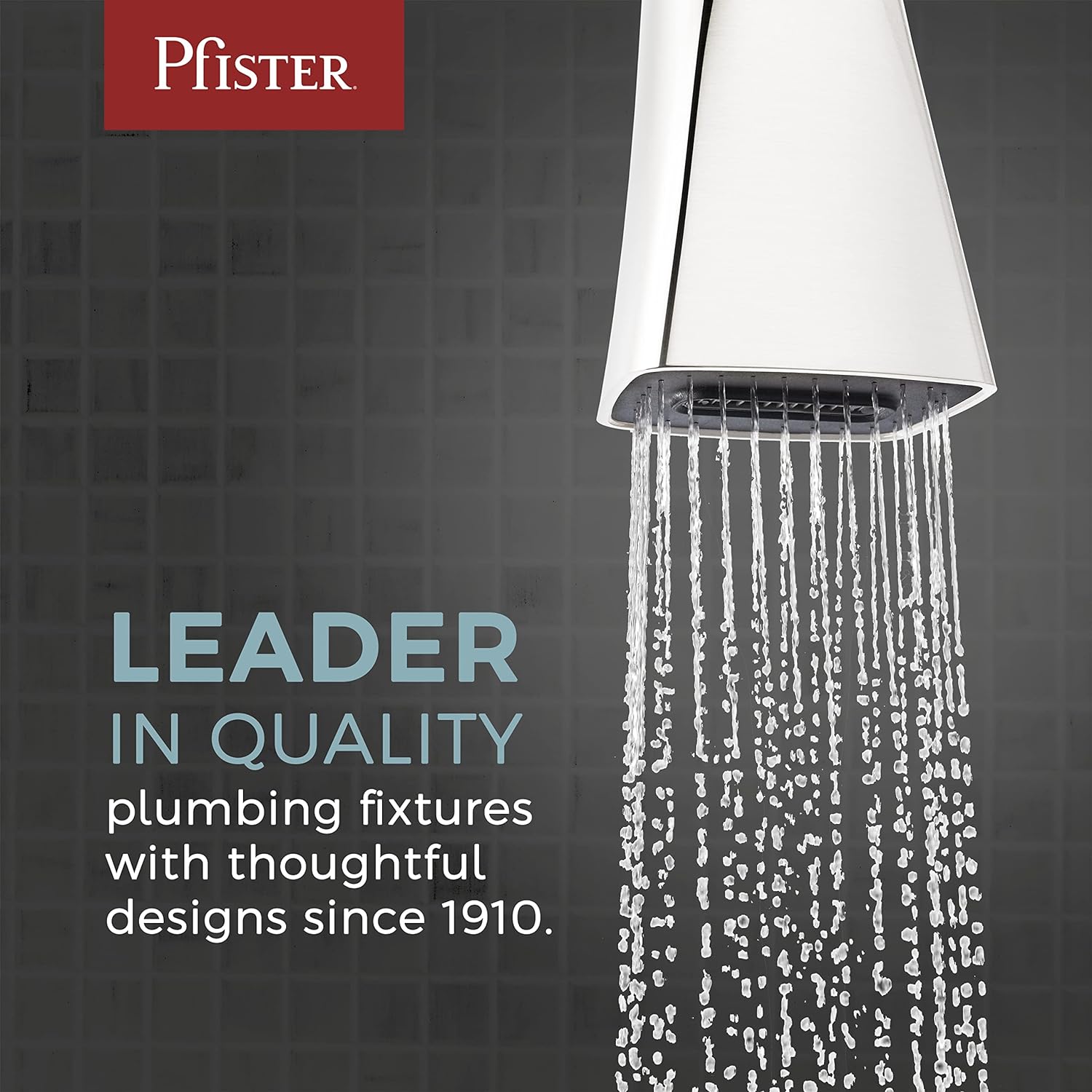 PFISTER Pfister R89-070K Pfirst Modern Tub and Shower Trim Without Shower Head (Valve Sold Separately) Single Handle