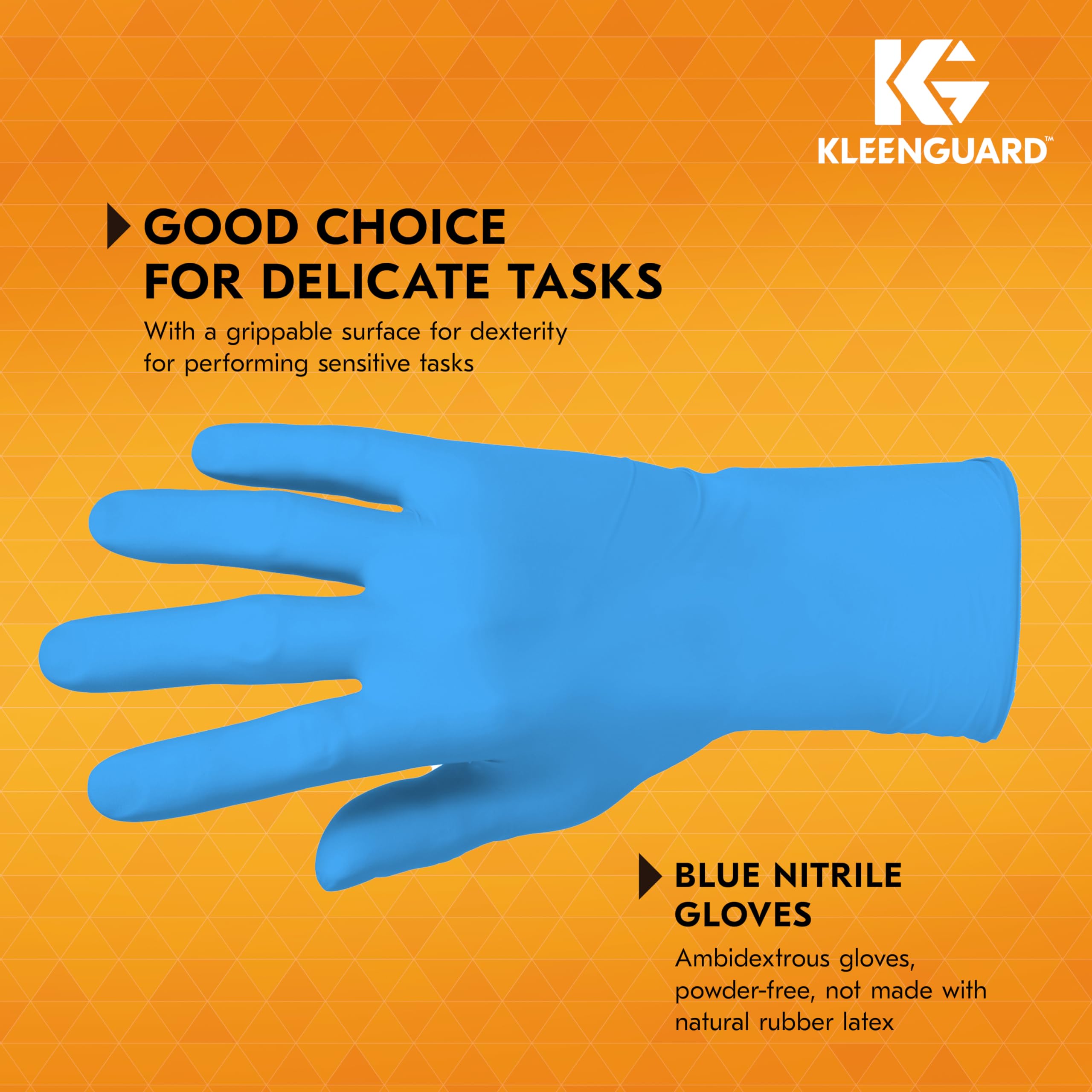 KLEENGUARD Kleenguard 54423 G10 2Pro Blue Nitrile Gloves 6 Mil Large 100 Gloves Box