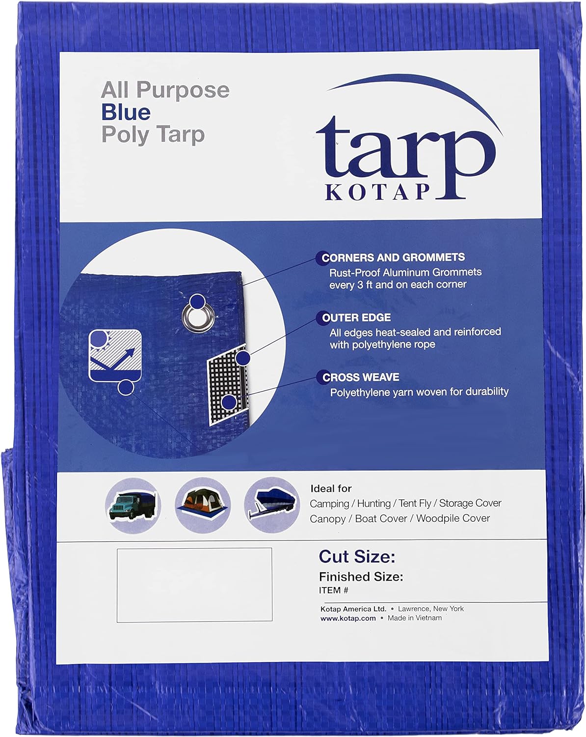 KOTAP TRA1216 UTILITY TARPS