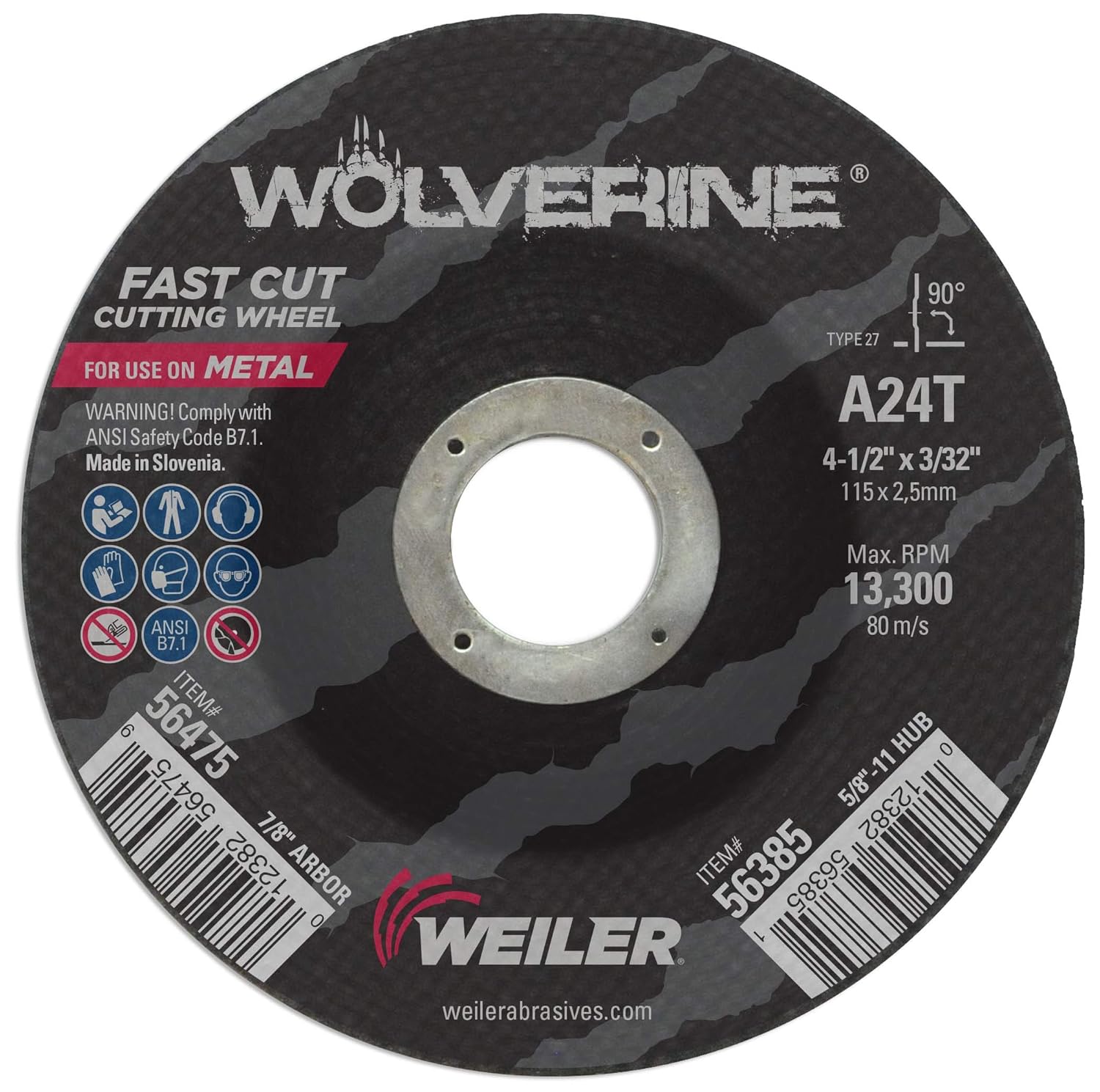 WEILER 56475 ABRASIVES, FILES, & CHISELS