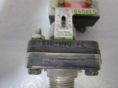 Barksdale E1S-H90-F2 Pressure Switch 90VAC Nickel