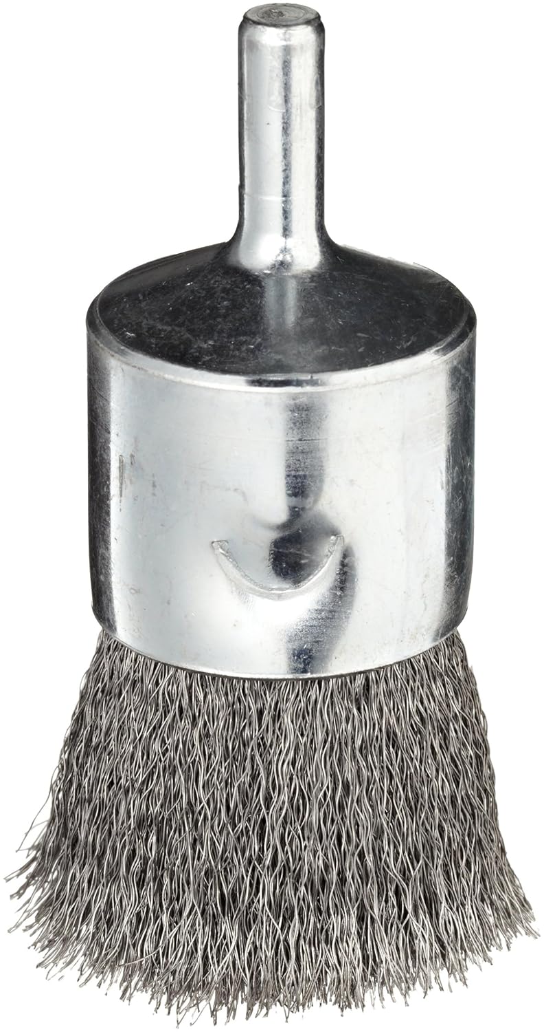 WEILER Weiler 10009 1 Crimped Wire End Brush Steel Fill Made in USA