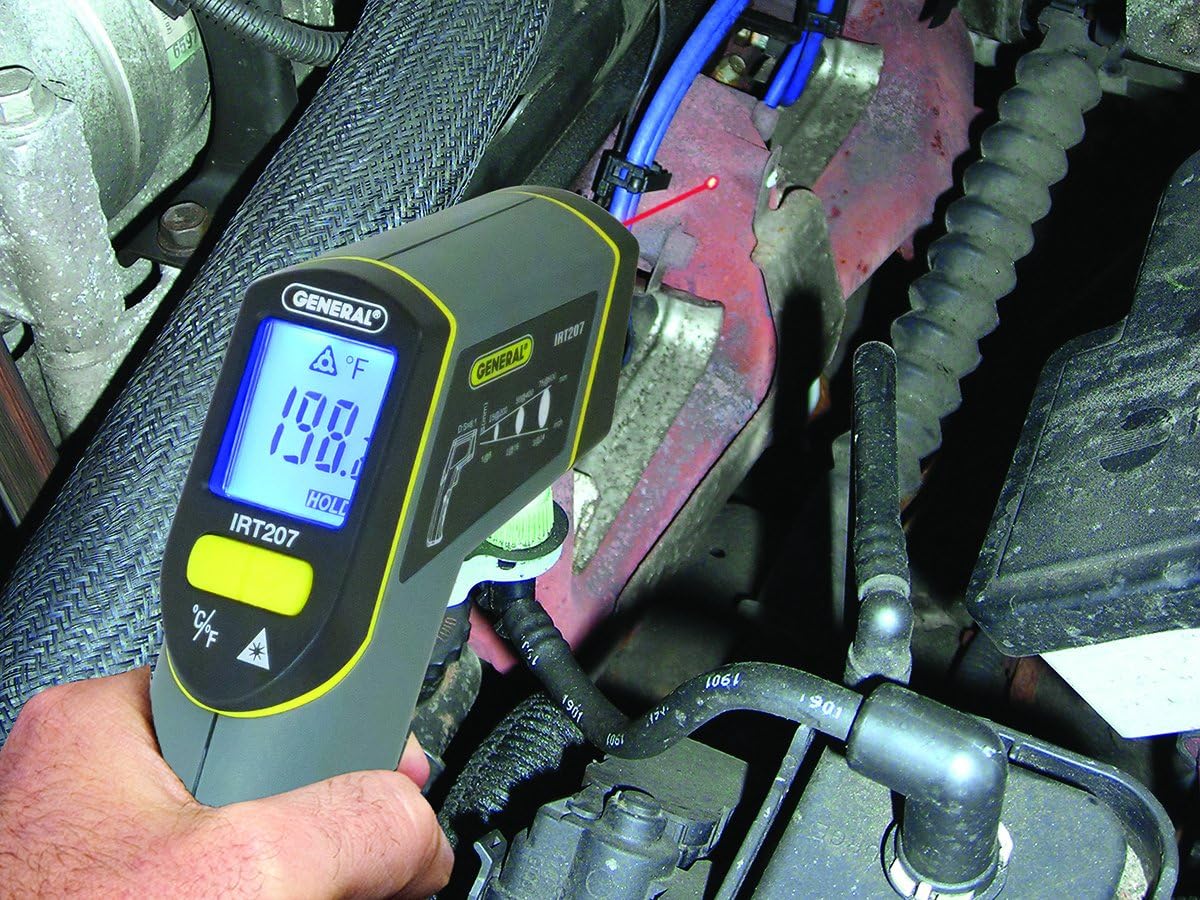 GENERAL TOOLS General Tools IRT207 Non-Contact Digital Laser Temperature Gun -4 to 608 Degrees F