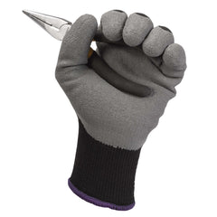 KleenGuard 97272 G40 Latex Coated Gloves Black & Grey Large 60 Pairs Case