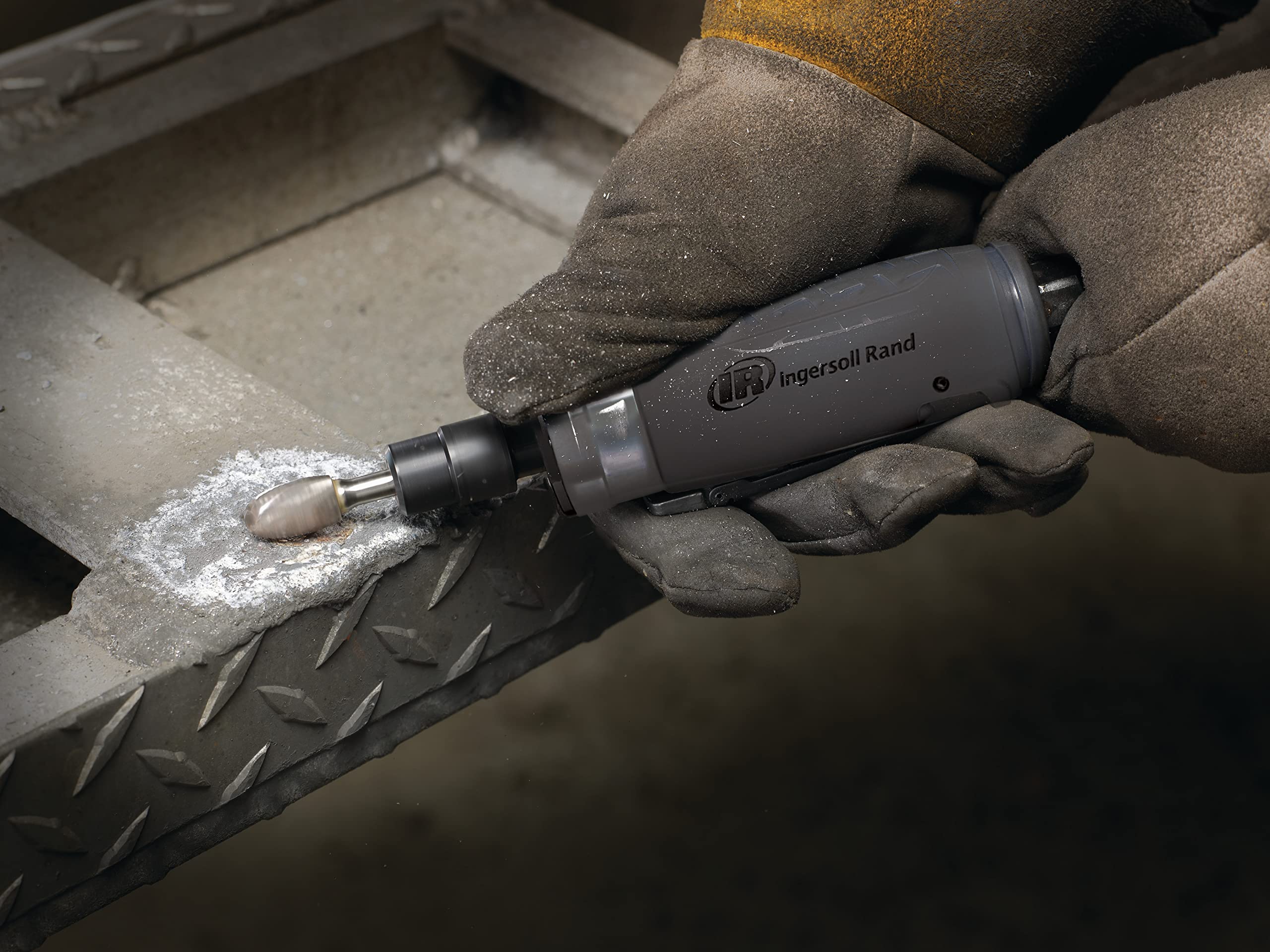 INGERSOLL Ingersoll Rand 308B Air Straight Die Grinder 1/4 25,000 RPM 0.33 HP Ball Bearing Construction