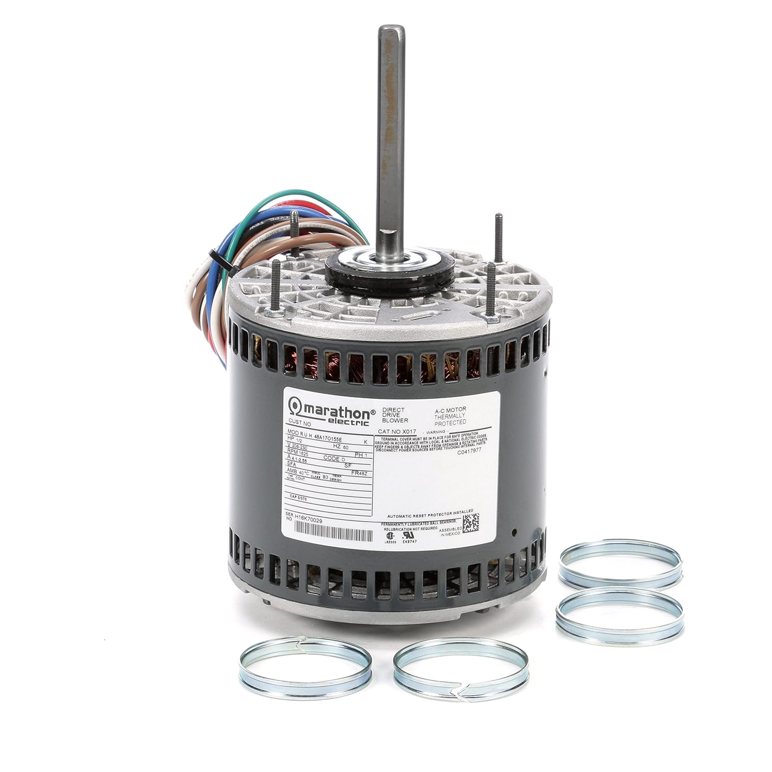MARATHON MOTORS MX017 BLOWER MOTORS